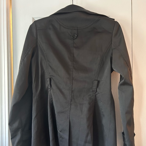 Loriana by Osley Black Trench Coat Women's Size 42 - Picture 2 of 6